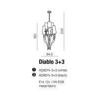 AZzardo Diablo 3+3 Black - 
